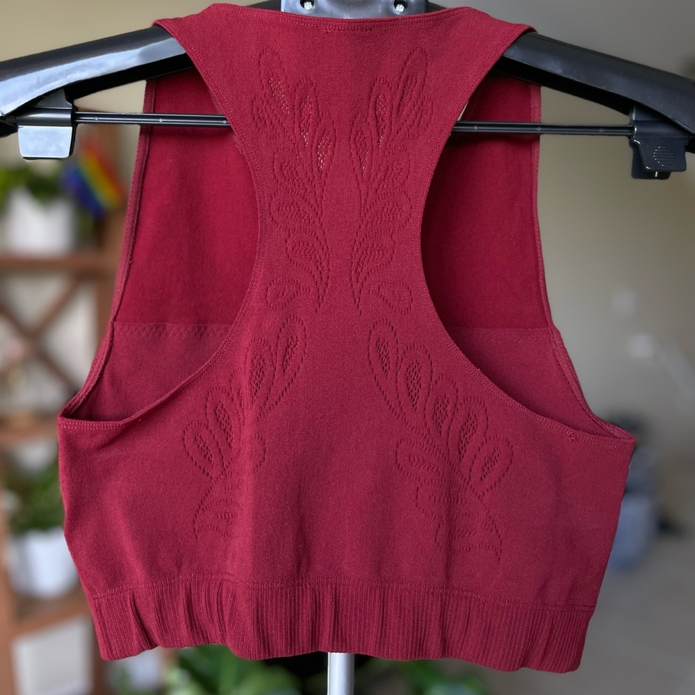 Fabletics lace cropped athletic top